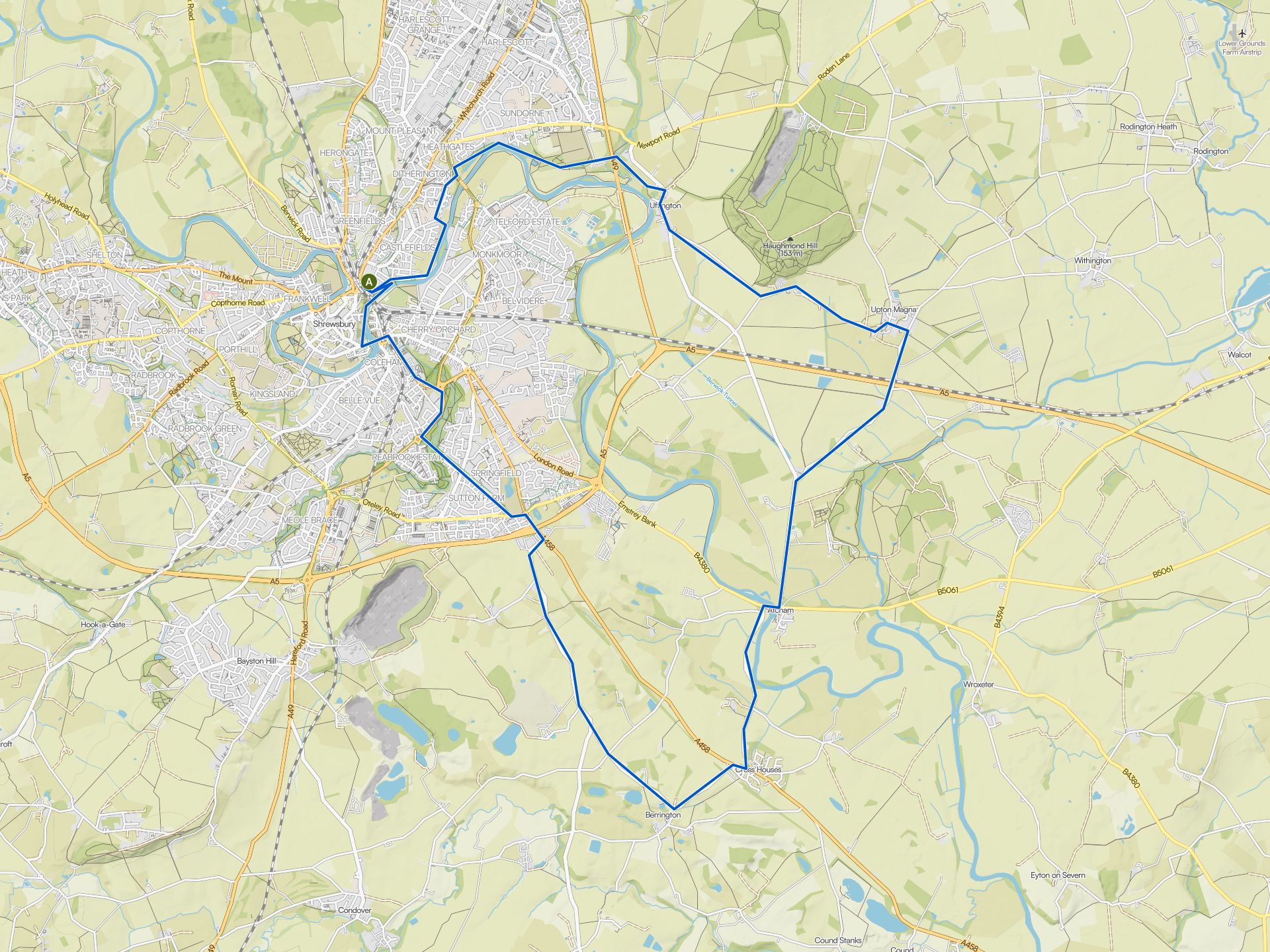 The best cycling routes around Shrewsbury | Komoot